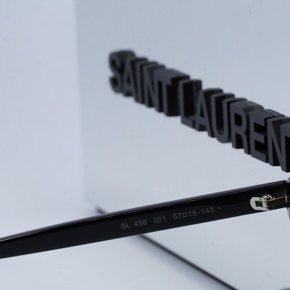 FINAL PRICE NEW SAINT LAURENT SL456 001 BLACK SUNGLASSES - Picture 6 of 9